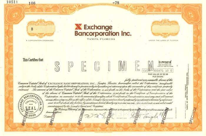 Exchange Bancorporation Inc.